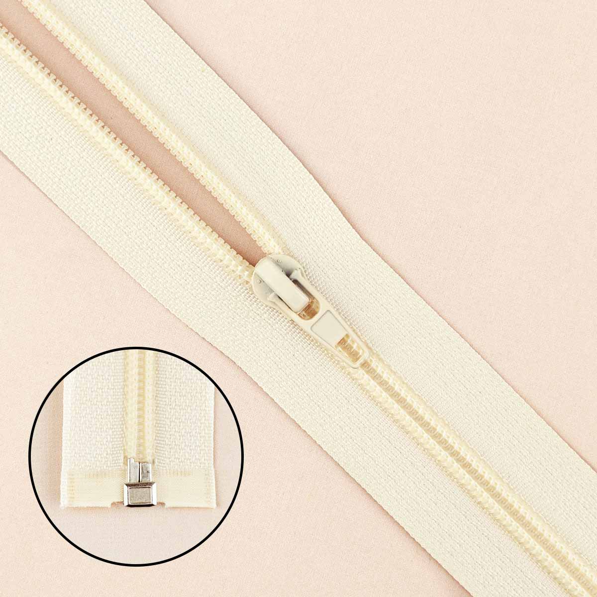 Молния тип 5 "спираль" 45 см № 286/1 ДС шампань