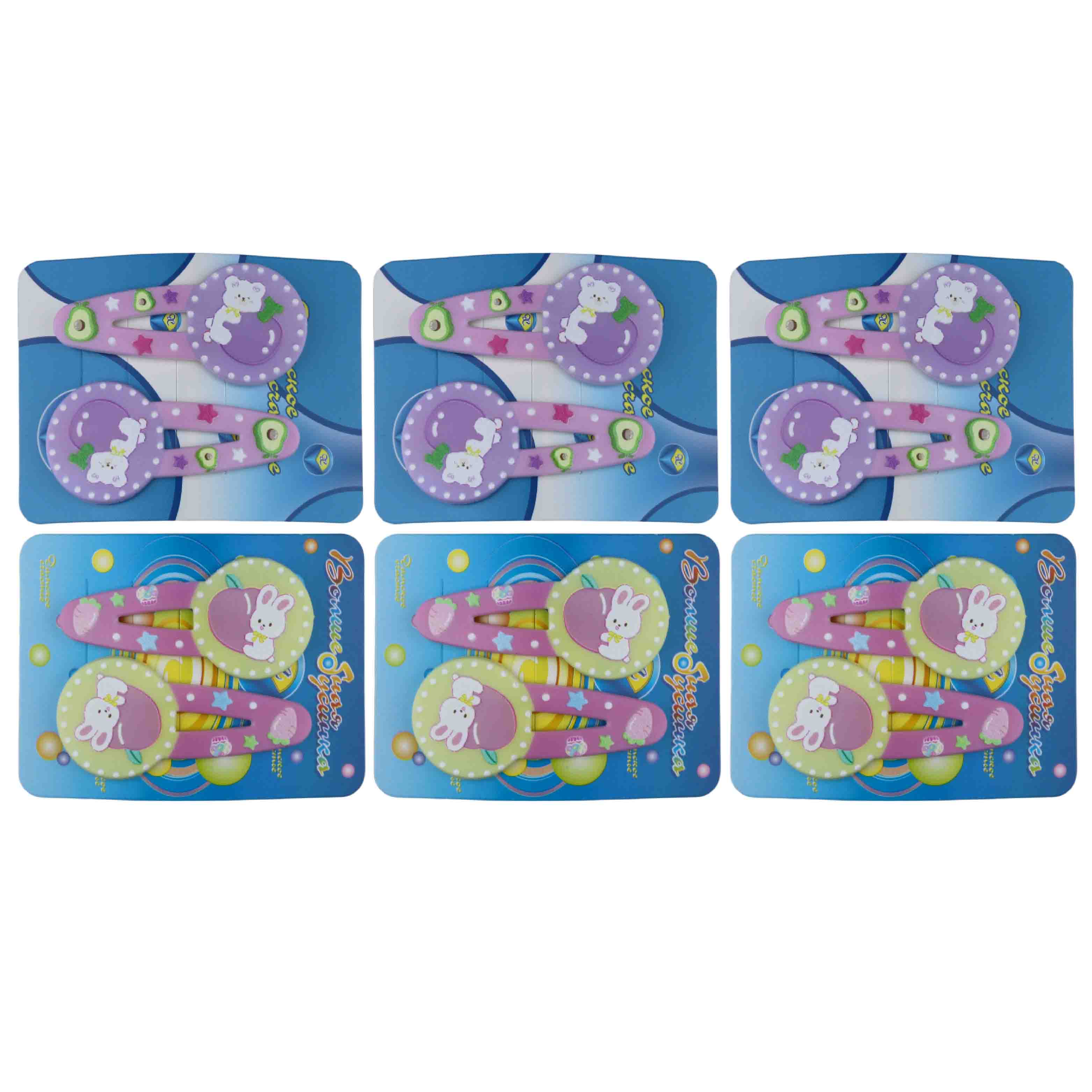 Зажим для волос ДС № 22Б № 6214 (уп. 6 шт)