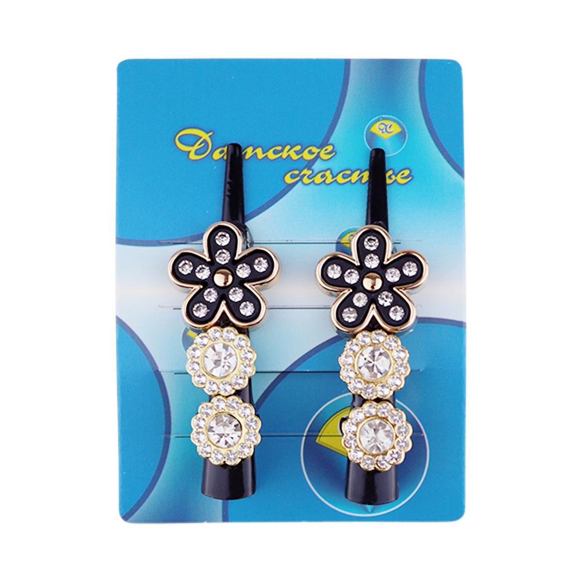 Зажим для волос ДС № 24А  №6219 (уп. 6 шт)