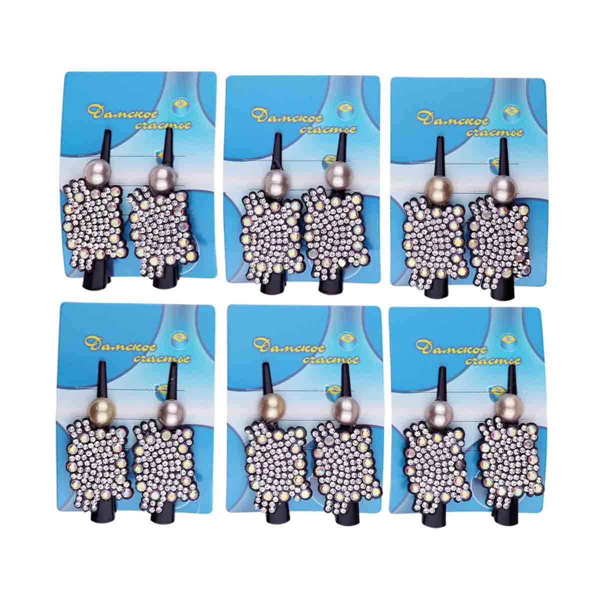 Зажим для волос ДС № 24А  №6222 (уп. 6 шт)