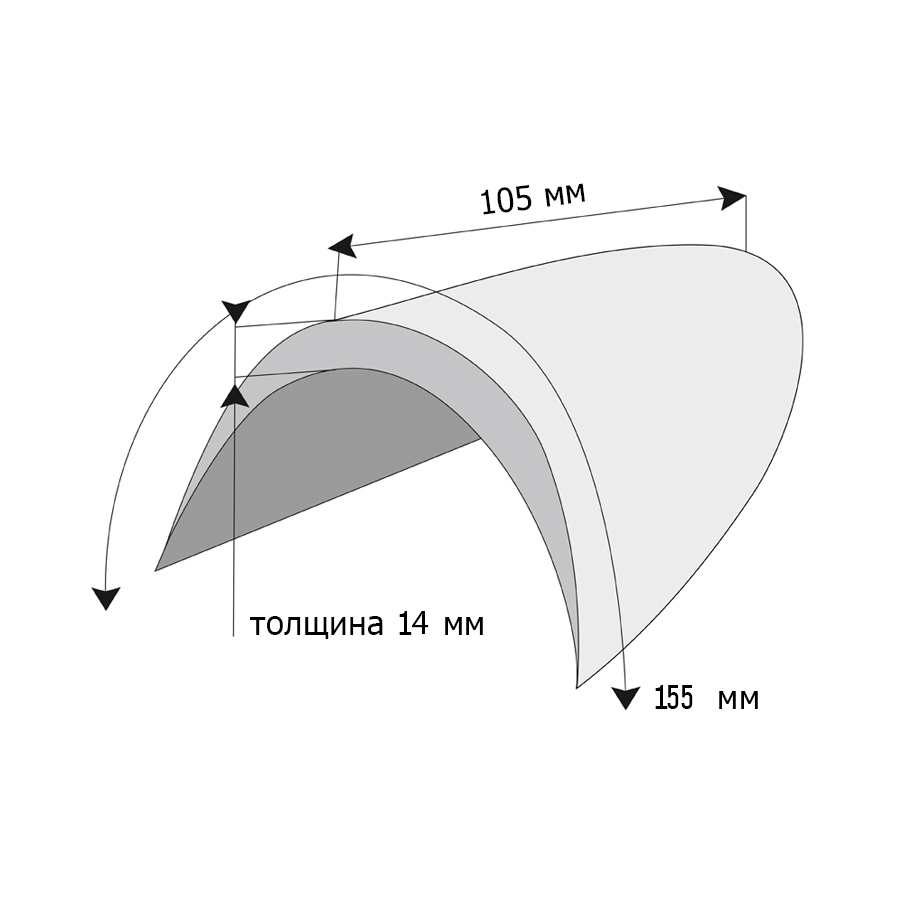 Подплечники ВТ 14 белые  (уп. 100 пар) ПОД ЗАКАЗ!!!