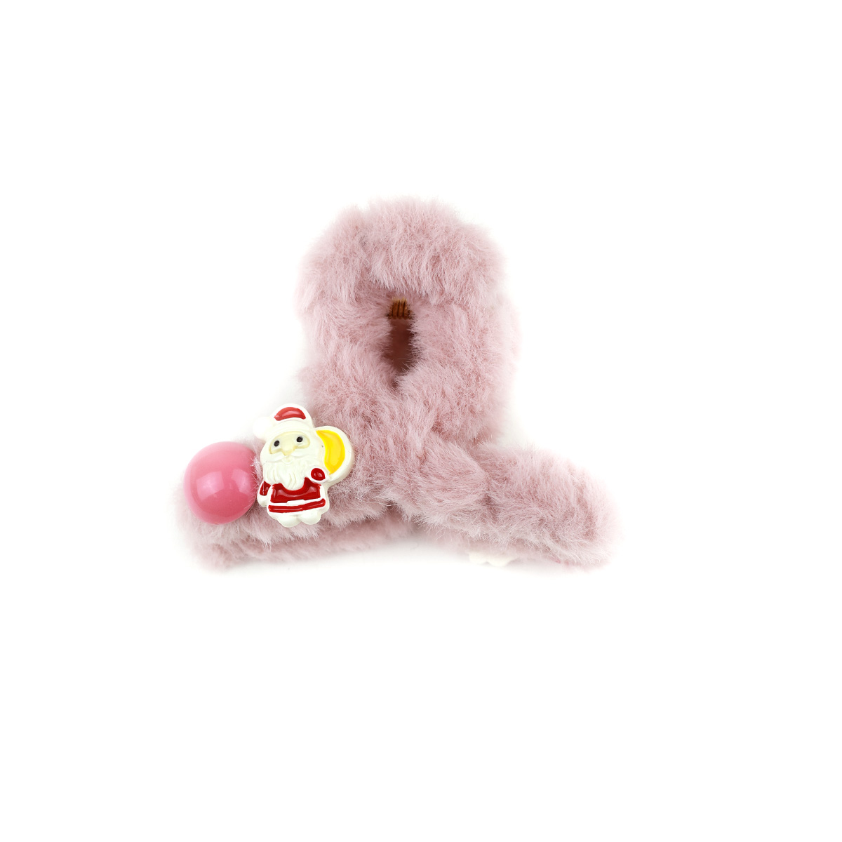 Краб новогодний ДС  № 2721/4 уп.6 шт. (длина 8 см мех розовый)