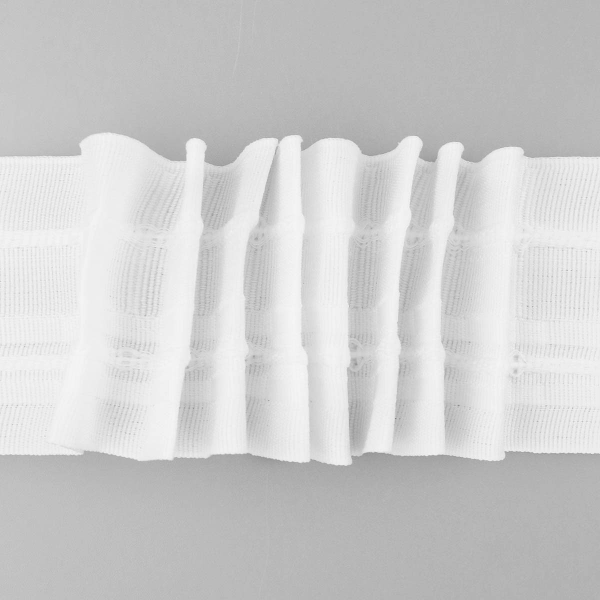 Лента шторная ЭР701 шир. 60 мм (коэф. сборки 1:3) равномерная белая (уп. 50 м)