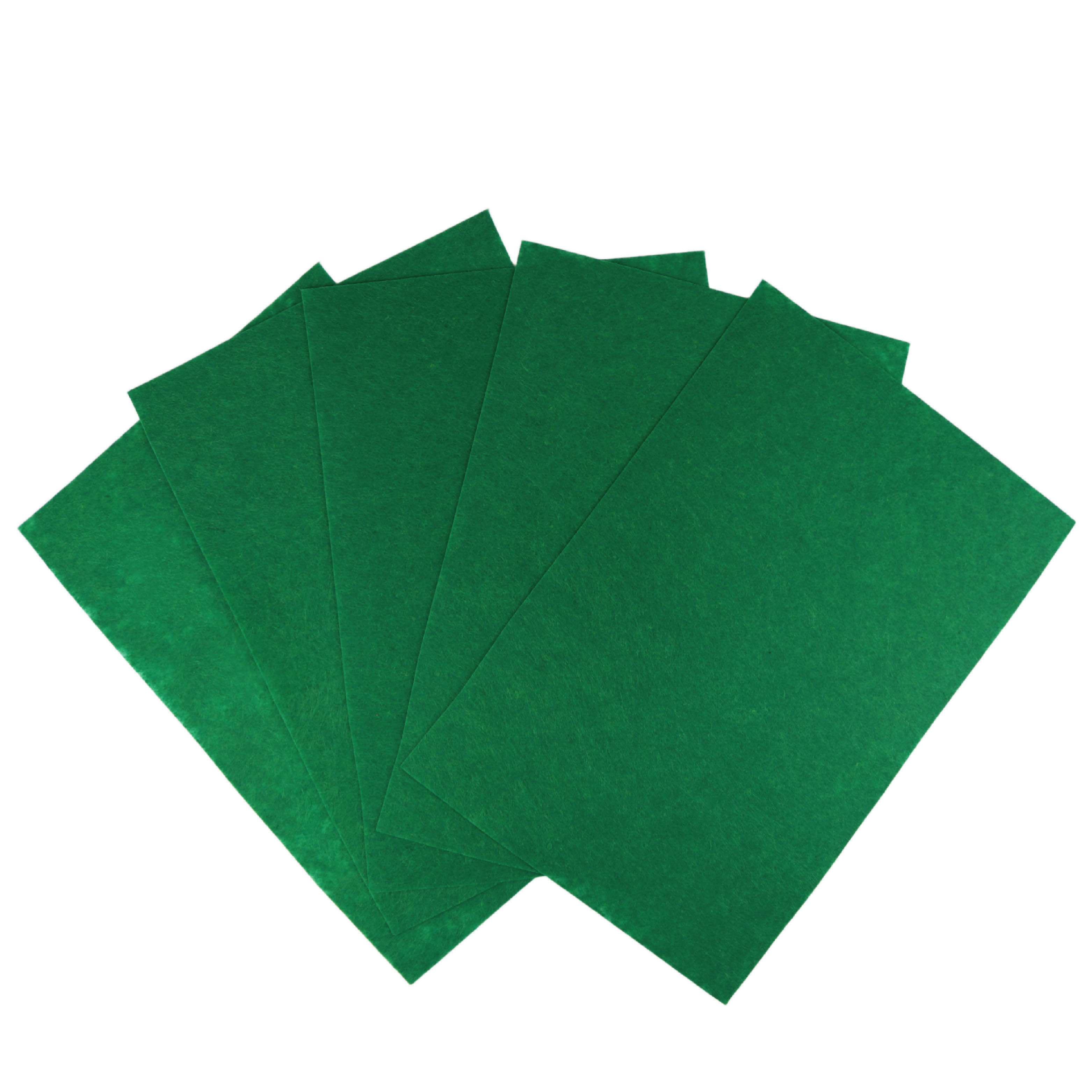 Фетр жесткий (УП. 10 ШТ) толщ. 1 мм (20х30см) F27 (09) (098 ДС) зеленый