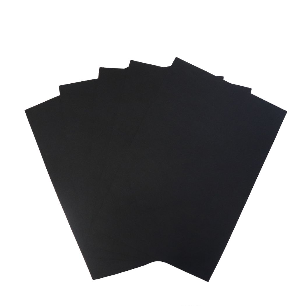 Фетр жесткий (УП. 10 ШТ) толщ. 1 мм (20х30см) F77 (020) (365 ДС) черный