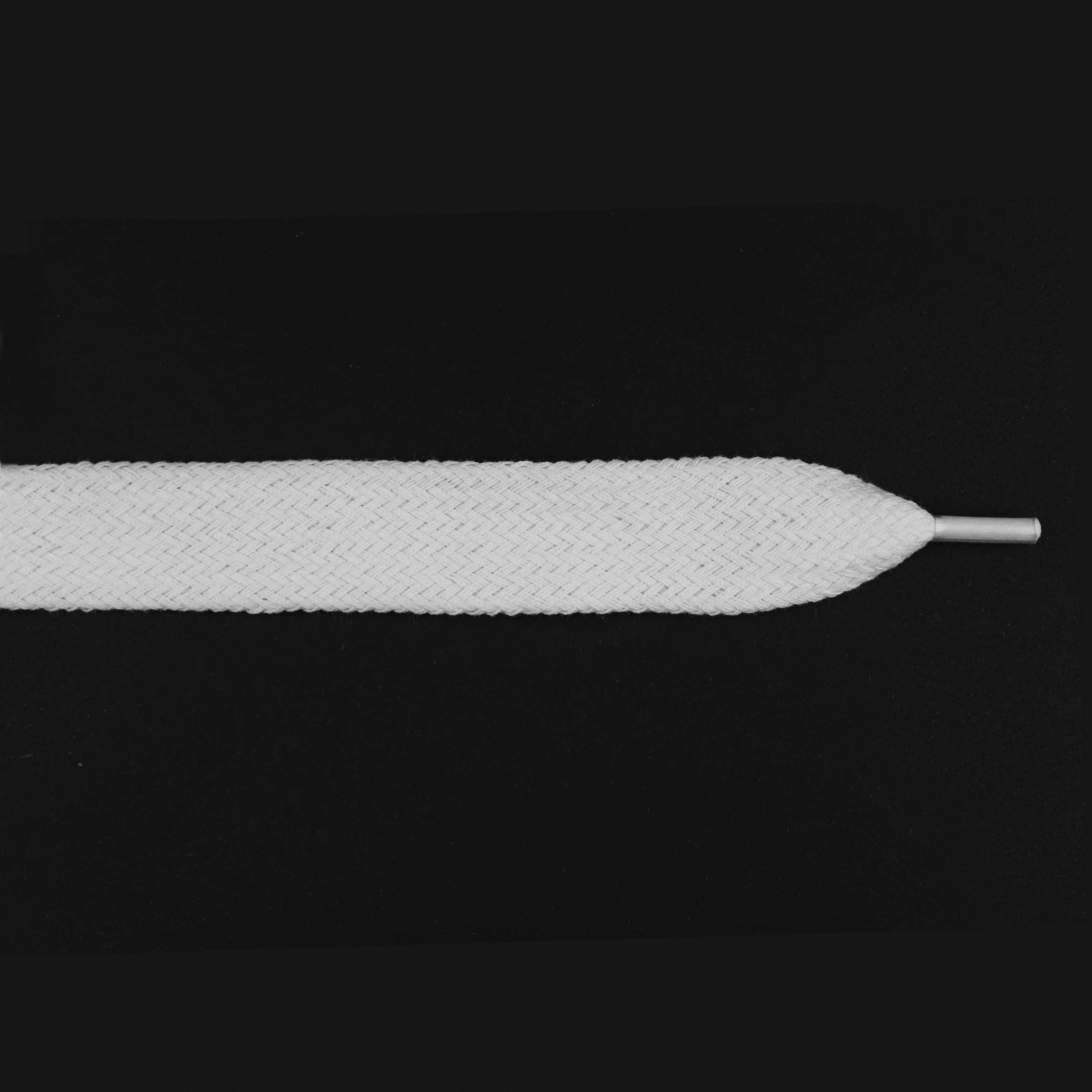 Шнурки ХБ дл. 120 см № 001 ДС белый шир. 21 мм (уп.10 шт) (60239/120И)