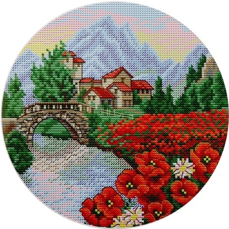 4111 В горах Маки 104 х 104 кл. / набор для вышивания (уп. 1шт.)