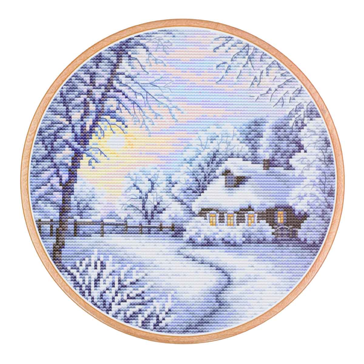 4139 Снежная зима 19 х 19 / набор для вышивания (уп. 1шт.)