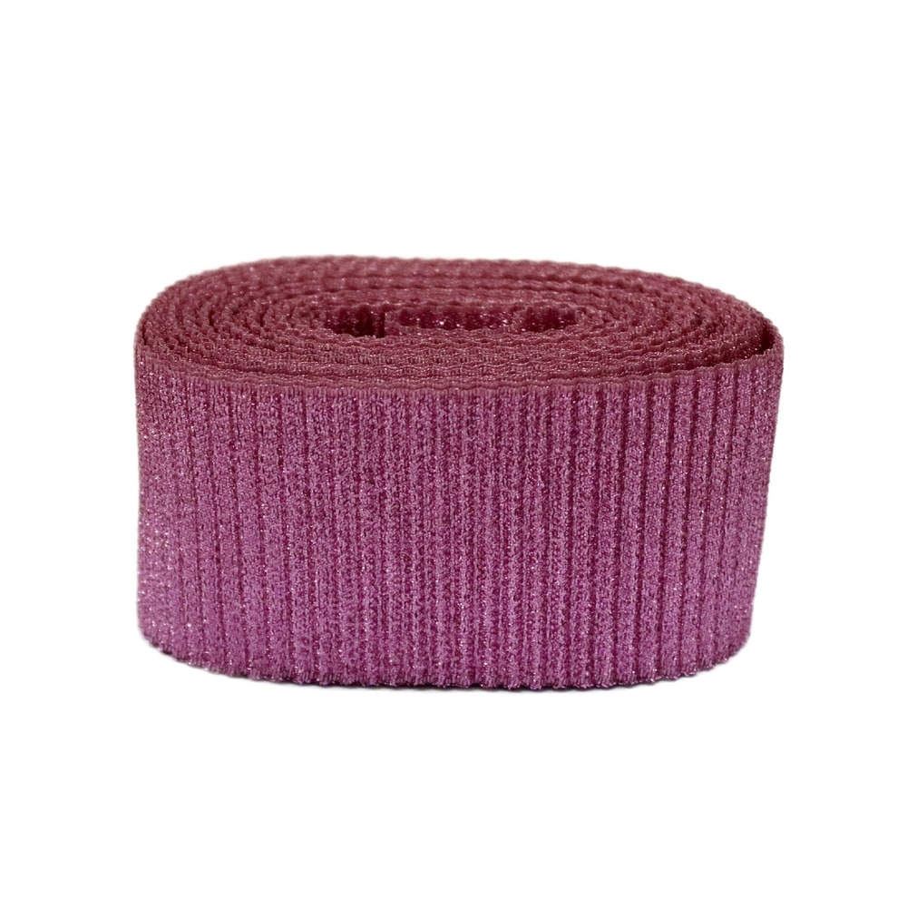 Парча гофрированная шир. 55 мм  арт. 3400 № 220 ДС розовый (уп. 10 м)