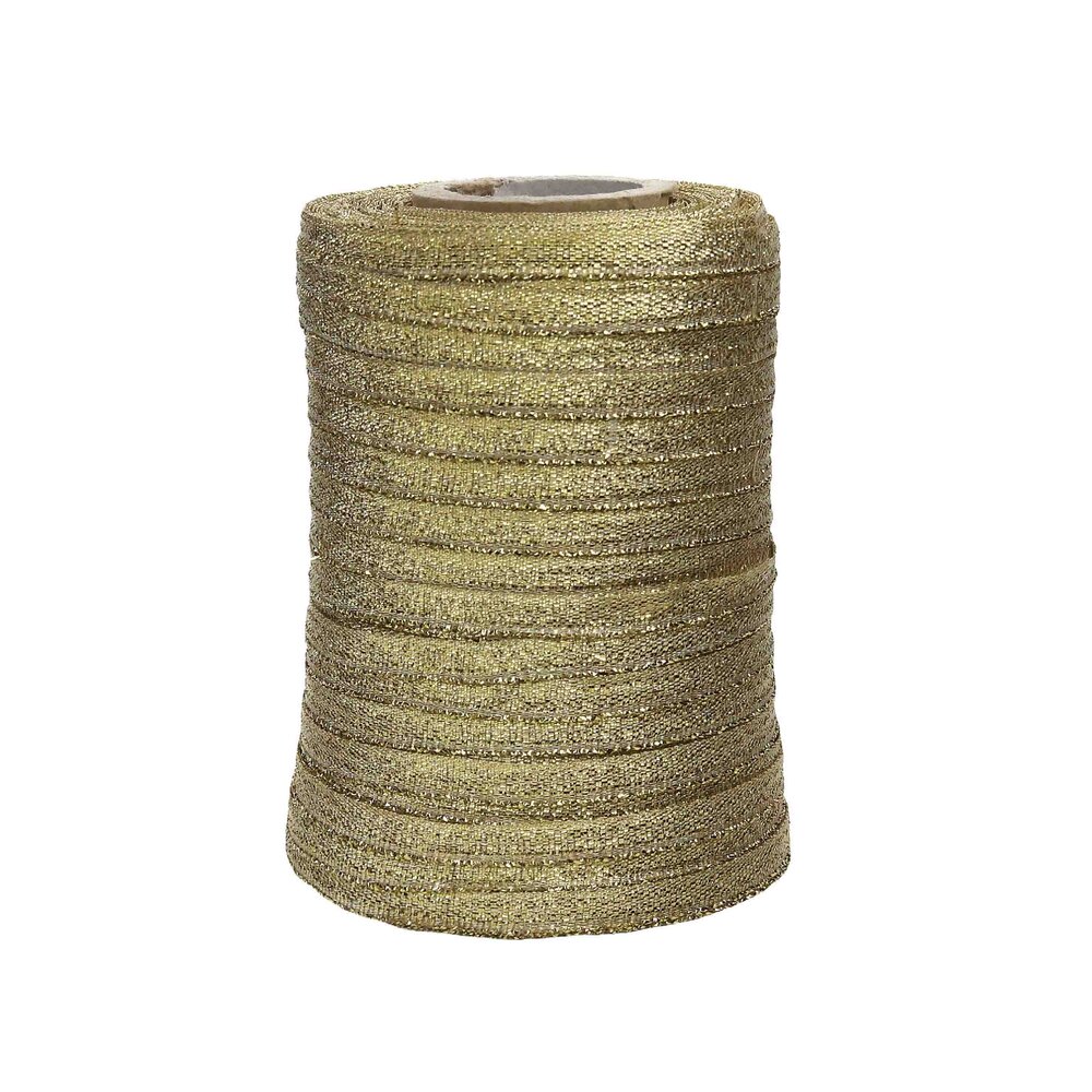 Парча на бобине шир. 5 мм  арт. 3299  золото (уп. 200 м)