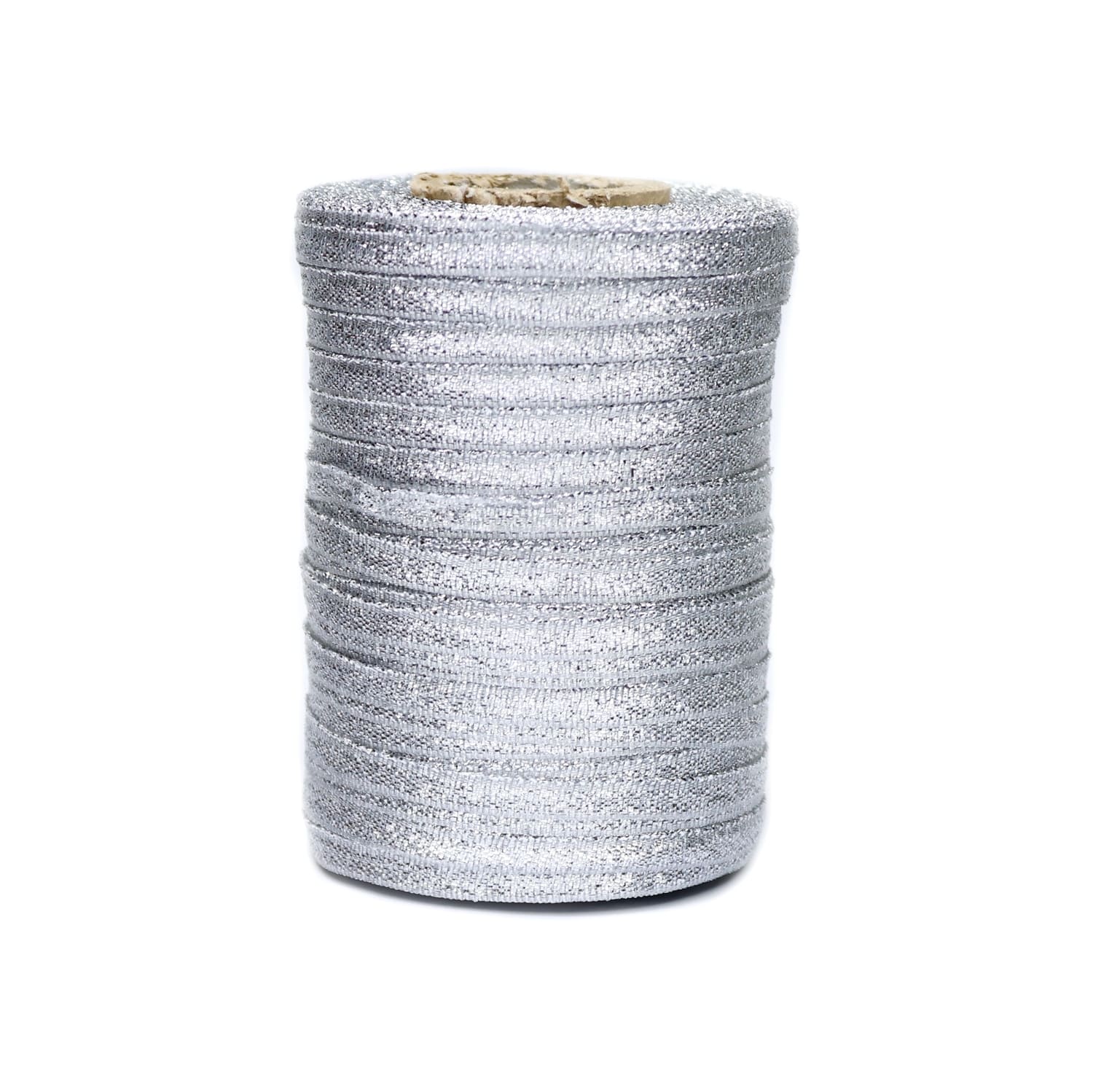 Парча на бобине шир. 5 мм  арт. 3299  серебро (уп. 200 м)