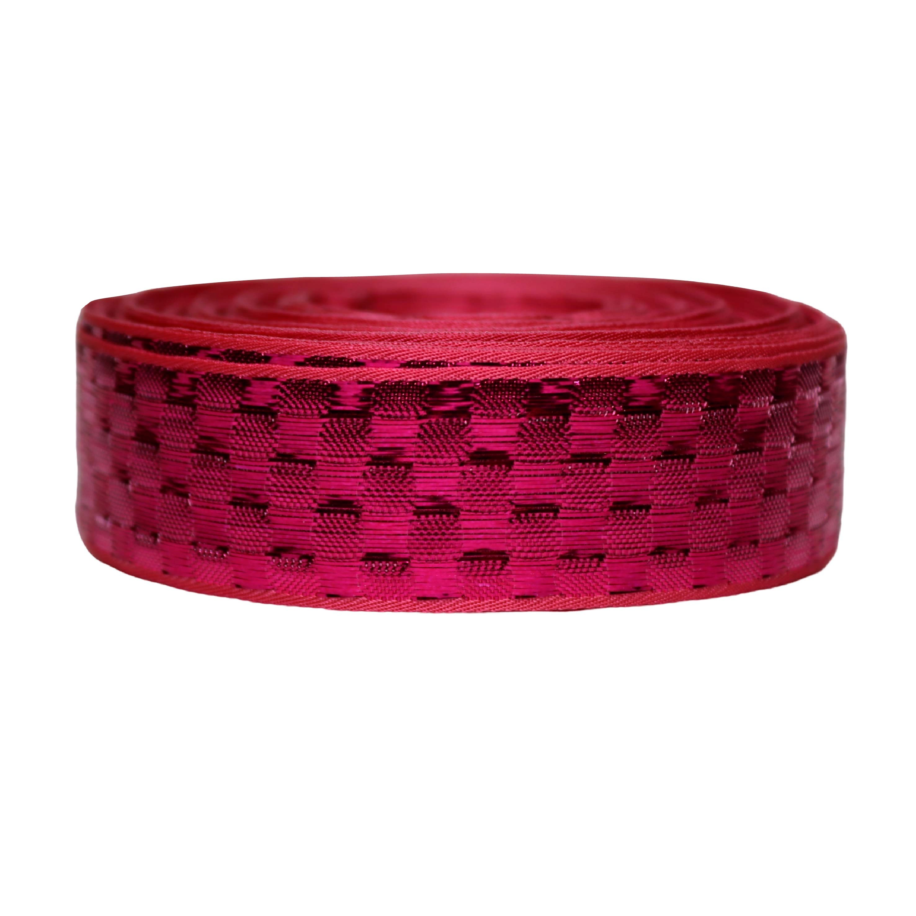 Парча "Радуга" шир. 25 мм  арт. 3559 № 227 ДС малиновый (уп. 25 м)