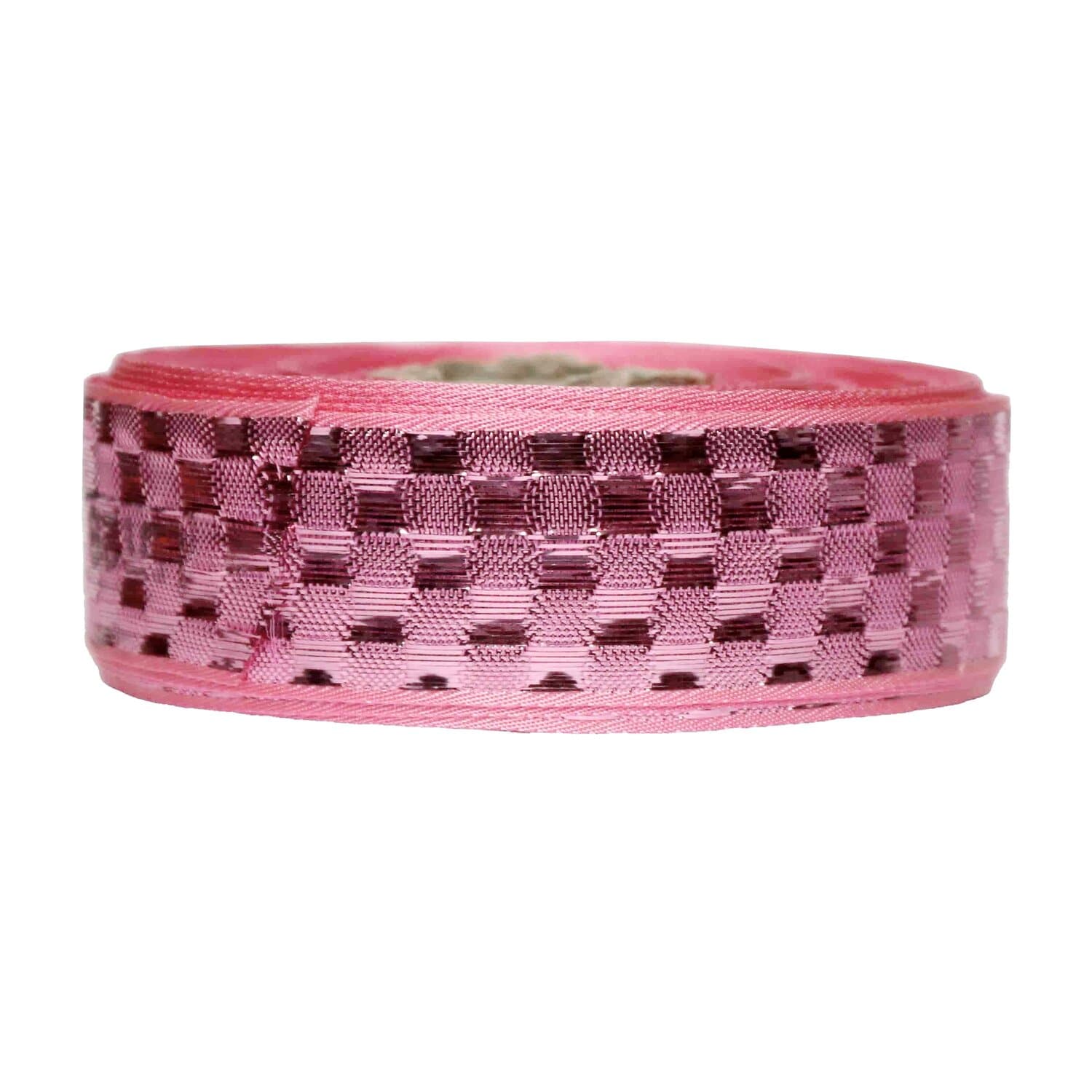 Парча "Радуга" шир. 25 мм  арт. 3559 № 224 ДС розовый (уп. 25 м)