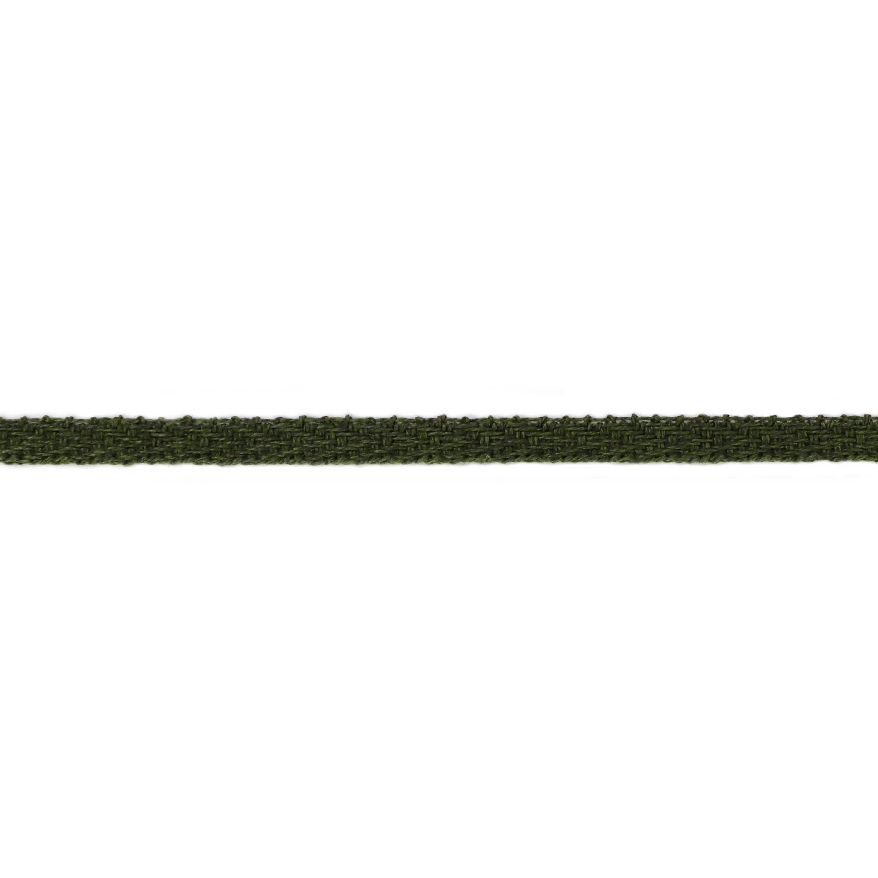 Лента киперная х/б арт. 3865 шир. 5 мм № 075 ДС хаки (уп. 25 м) (17/12)