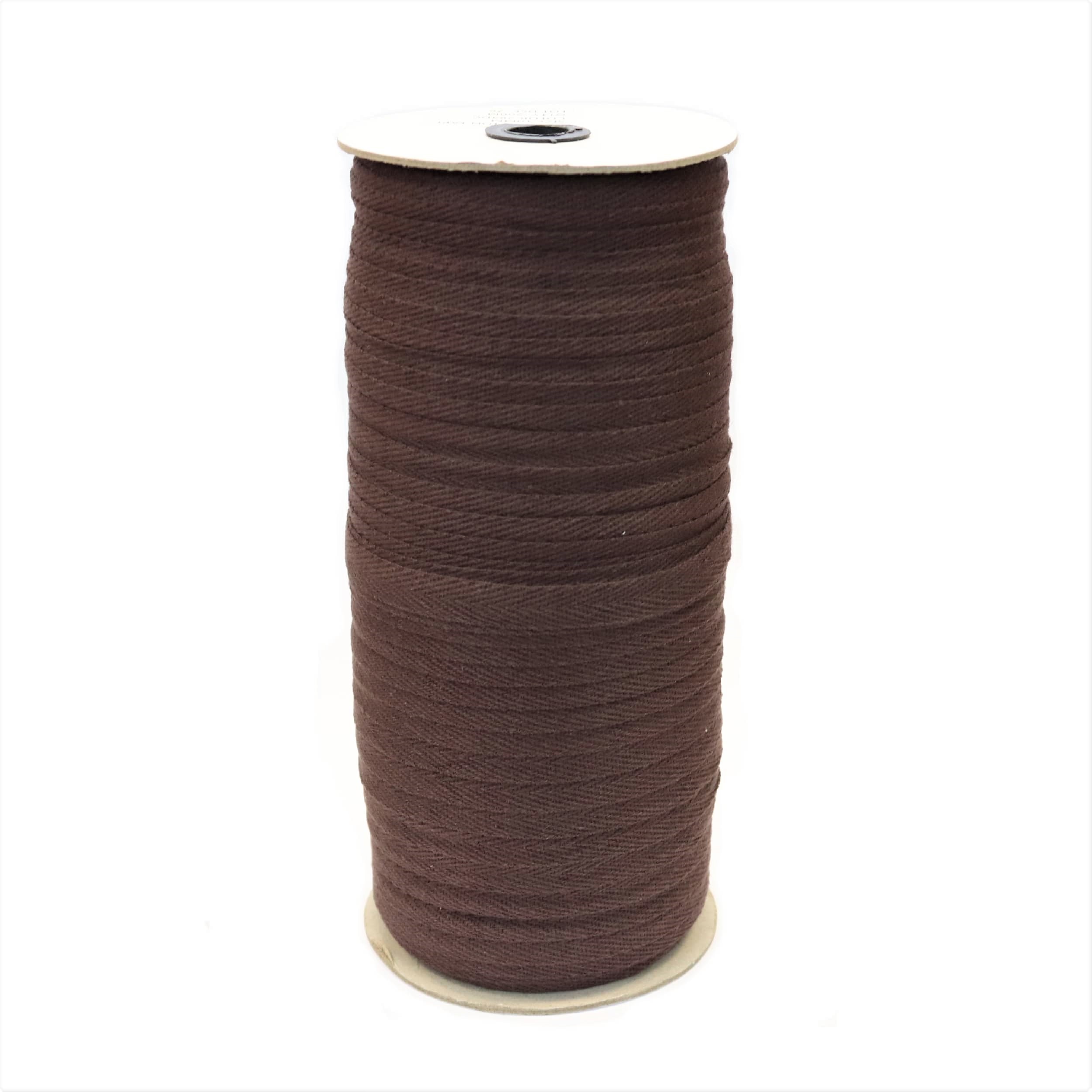 Лента киперная Х/Б* (уп.200 м) шир. 10 мм 2,5 гр/м № 284 ДС темно-коричневый