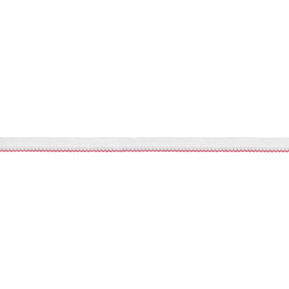 Резинка ажурная (уп. 1000 м) арт. 3001-08 шир. 8 мм бело-розовый