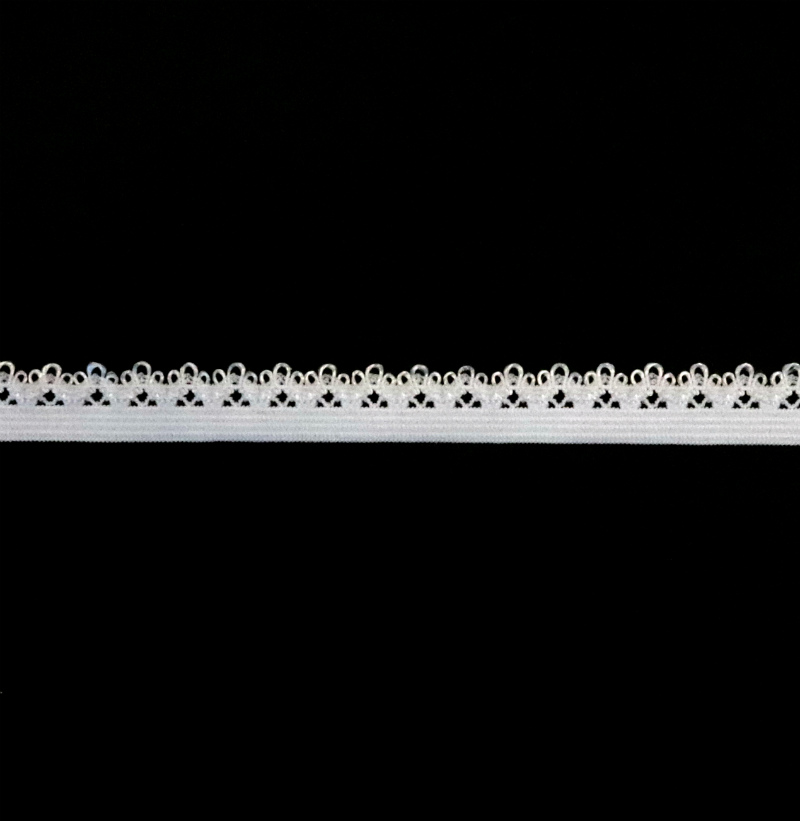 Резинка ажурная для нижнего белья (уп. 37 м) арт. 3001-12 №001 белый
