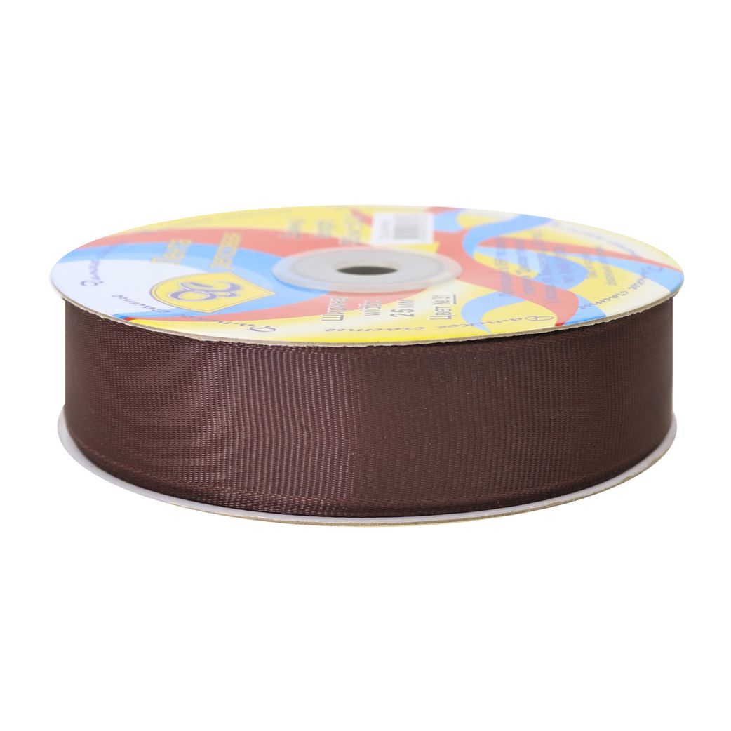 Лента репсовая*(уп. 33 м) шир. 25 мм № 31 коричневый