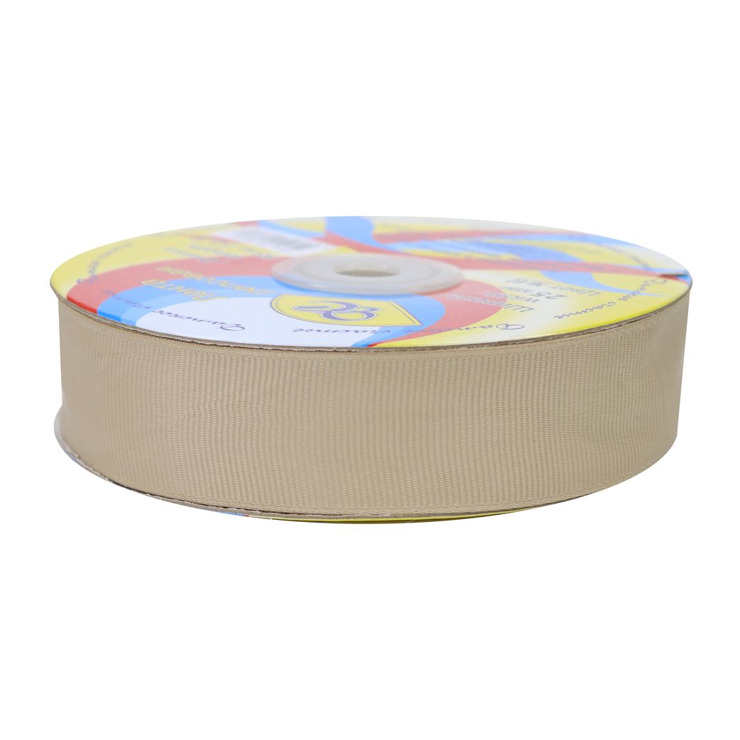 Лента репсовая*(уп. 33 м) шир. 25 мм № 60 бежевый