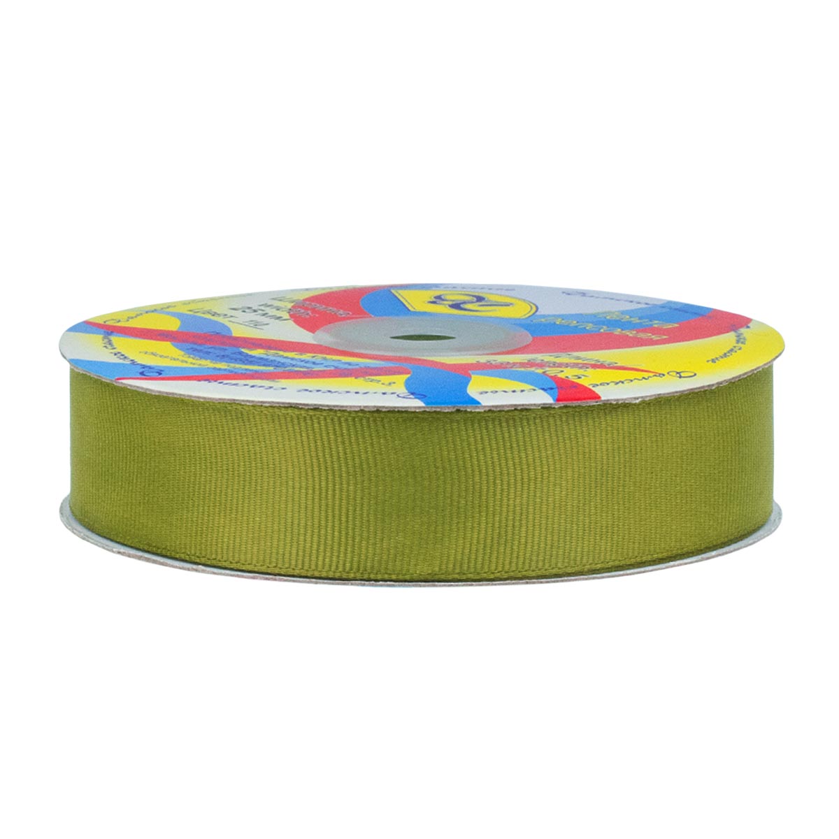 Лента репсовая*(уп. 33 м) шир. 25 мм № 98 темно-оливковый