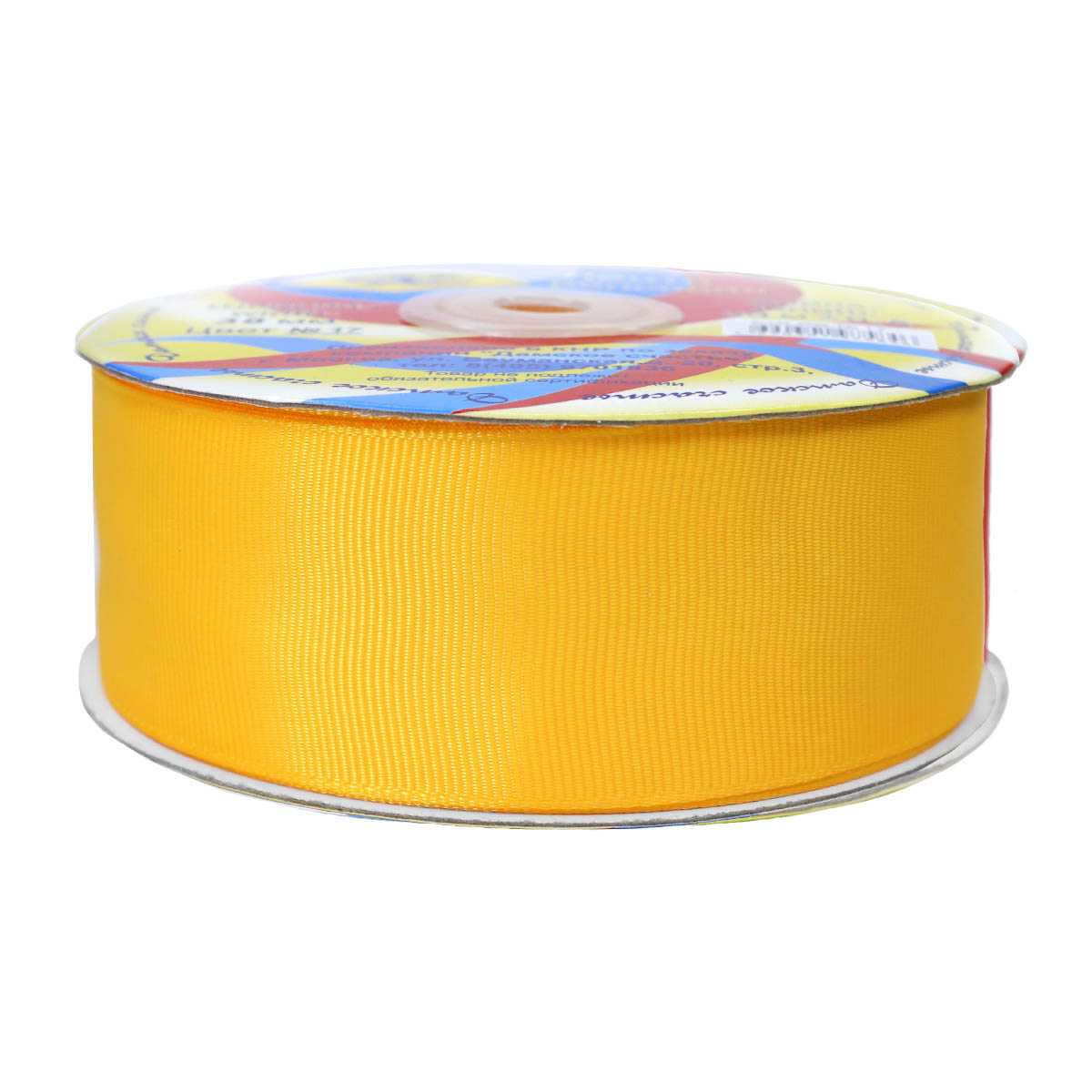 Лента репсовая*(уп. 33 м) шир. 38 мм № 17 желтый