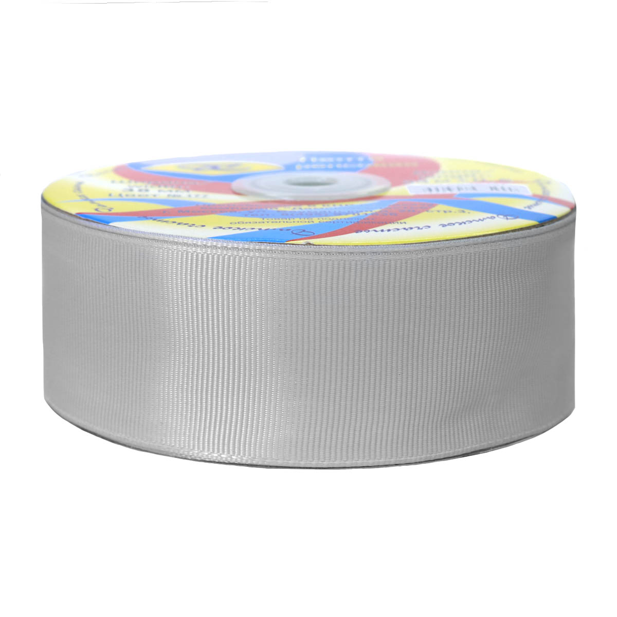 Лента репсовая*(уп. 33 м) шир. 38 мм № 177 светло-серый