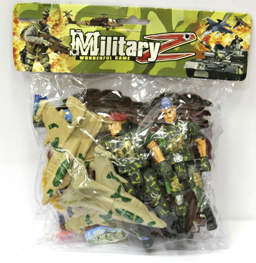 Набор пластмассовых игрушек : Солдатики, самолёты арт. 1247
