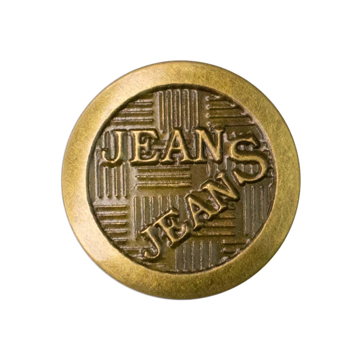 Кнопки-пуговицы джинсовые (уп. 100 шт.) диам. 20 мм &quot;JEANS~JEANS&quot; латунь №1