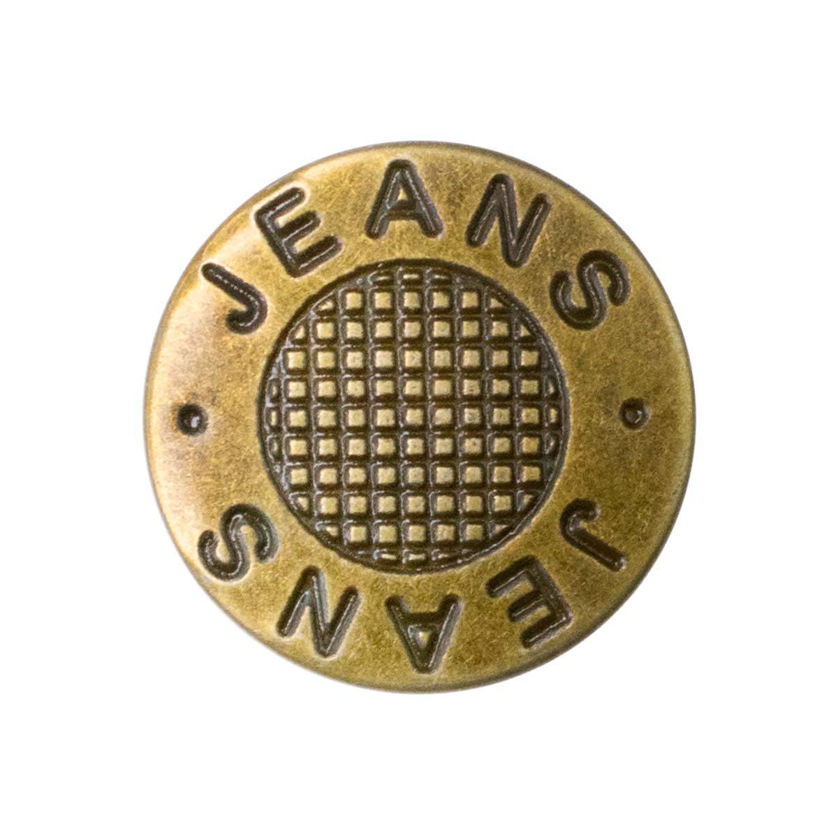 Кнопки-пуговицы джинсовые (уп. 100 шт.) диам. 20 мм &quot;JEANS.JEANS&quot; латунь №2