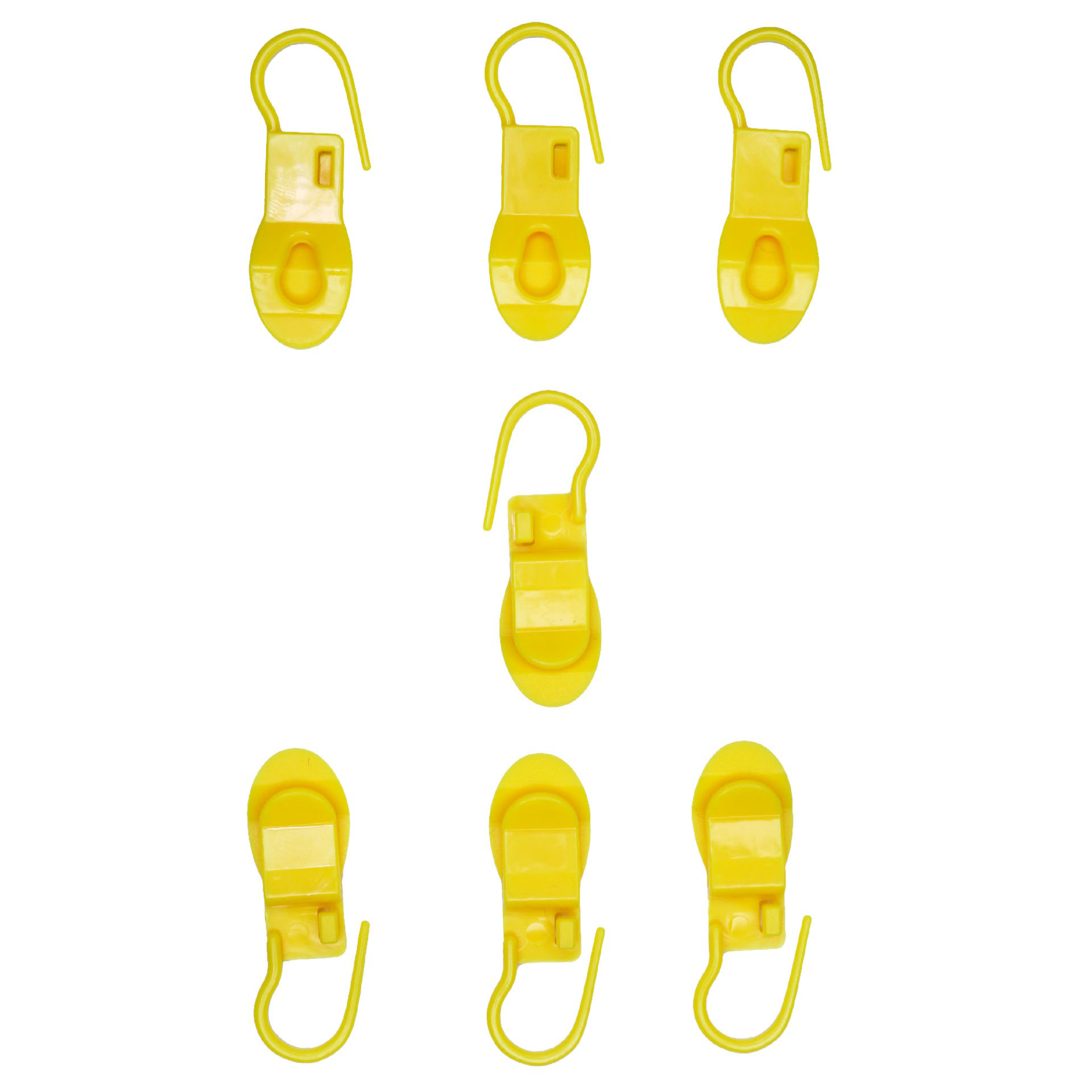 Булавки пластмассовые для петель (маркер для вязания) (уп. 1 наборх20 шт) 45х15 мм желтый