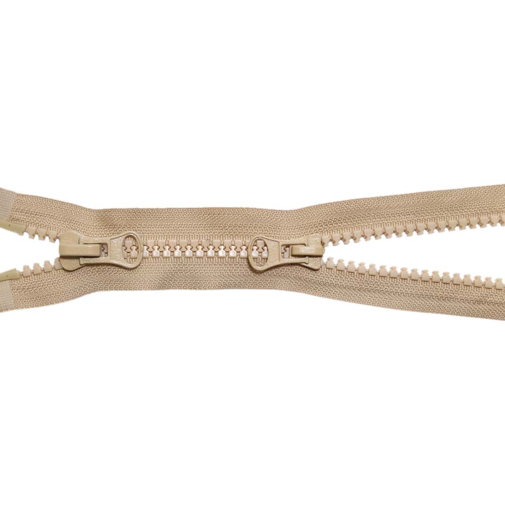 Молния "трактор" тип 8 2 замка 70 см № 304 ДС бежевый
