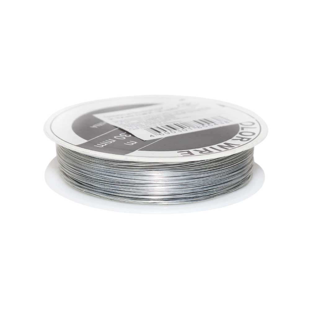 Проволока для бисероплетения* (уп. 50 м) диам. 0,3 мм (УП. 1 ШТ) серебро