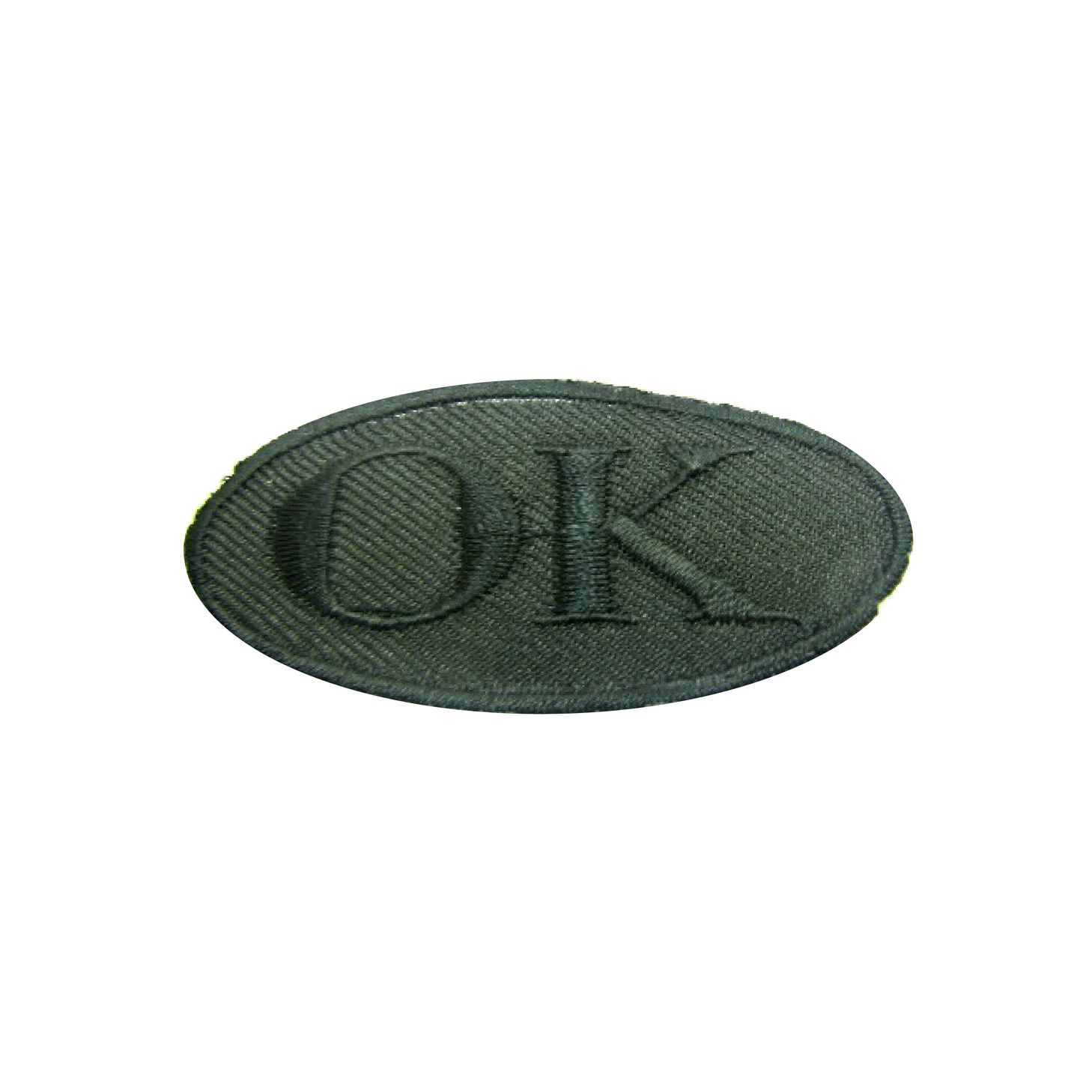 Лейбл клеевой &quot;OK&quot; (уп.20 шт) овал 73х34 мм черный
