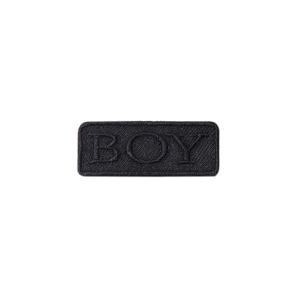 Лейбл клеевой &quot;BOY&quot; (уп.20 шт) прямоуг. 50х20 мм черный