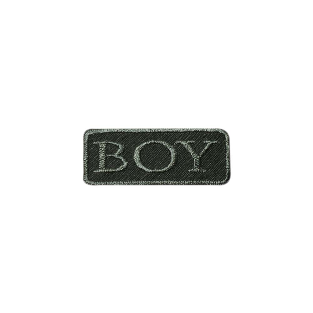 Лейбл клеевой &quot;BOY&quot; (уп.20 шт) прямоуг. 50х20 мм хаки