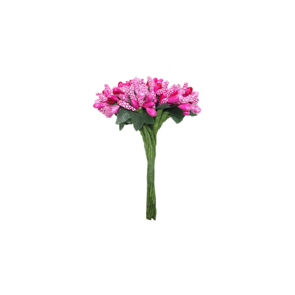 Букетик декоративный ягодки-грозди (уп. 12 шт) 9,5 см малиновый СМ. НИЖЕ УП.144ШТ