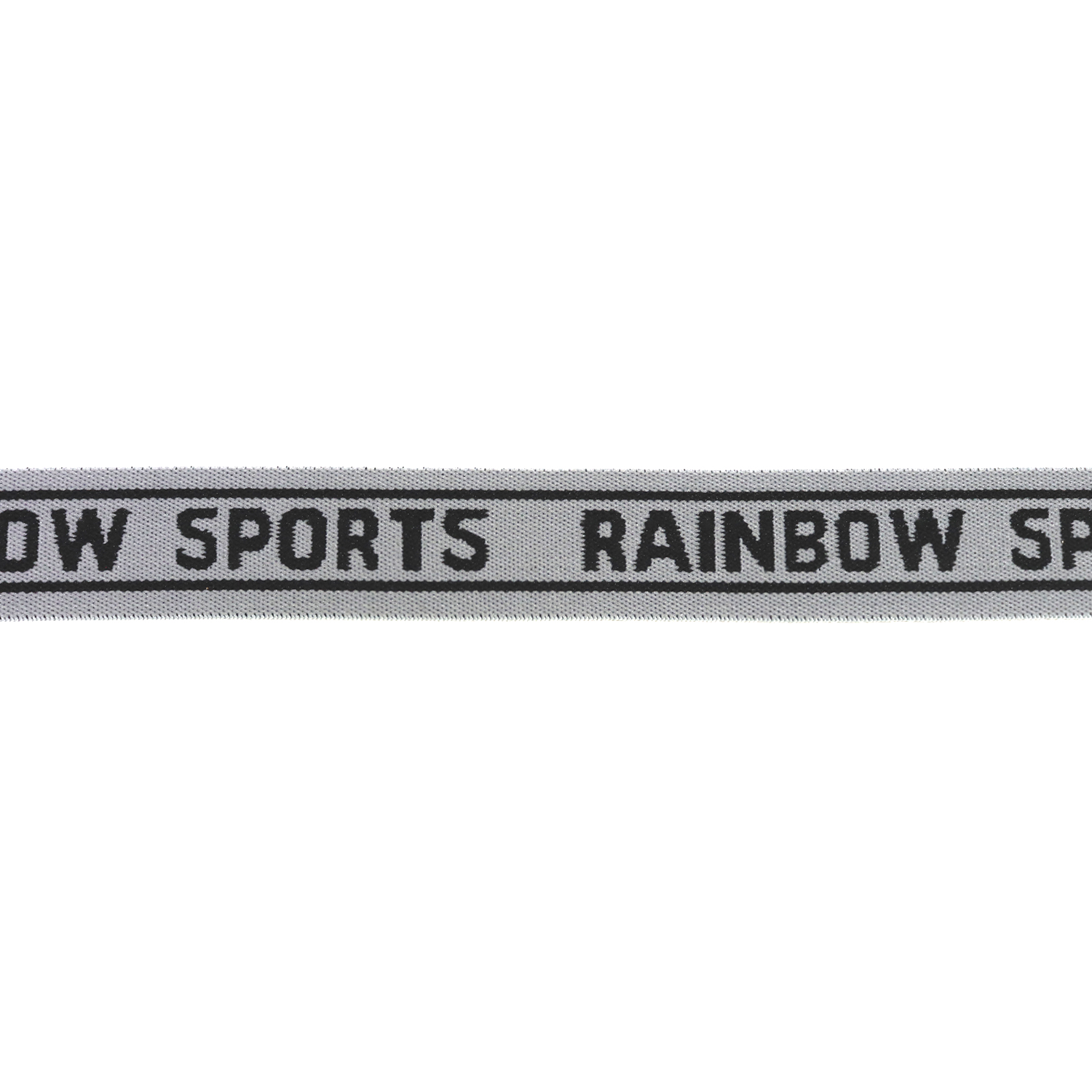 Лента эласт.для мужского белья (резинка) (уп. 25 м) шир. 28 мм &quot;RAINBOW SPORT&quot; серо/черный