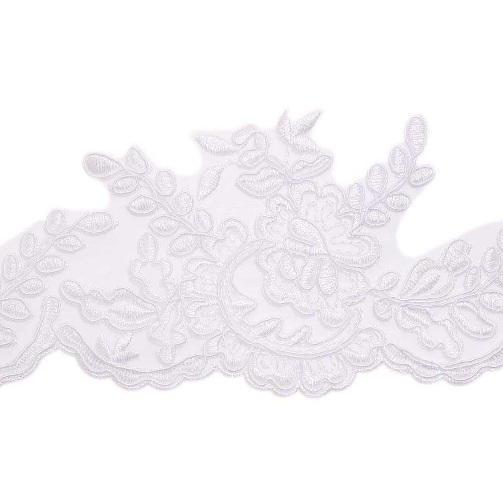 Кружево * свадебное (уп.5 ярд) арт. D1414(100 мм) белое