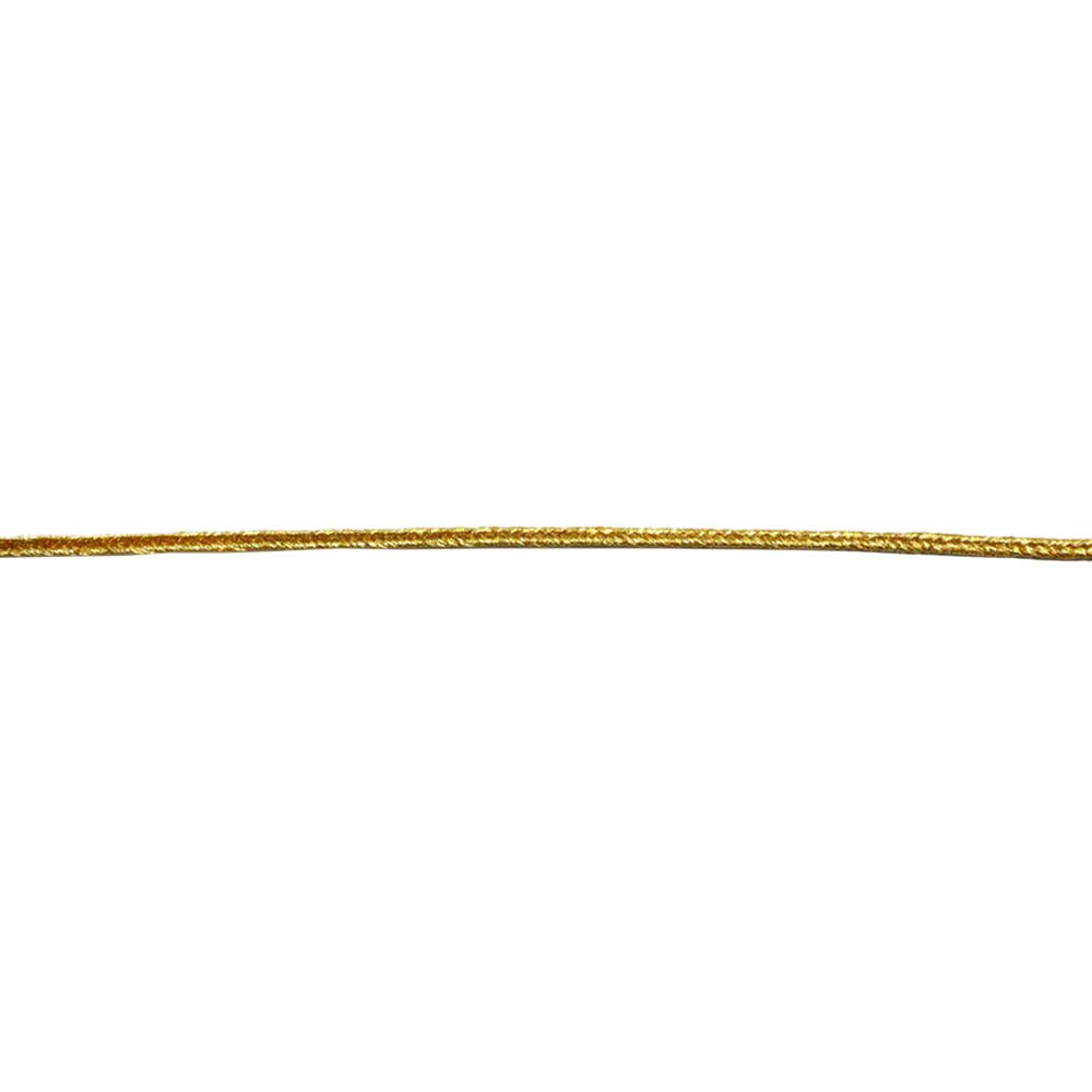 Шнур отделочный &quot;сутаж&quot; арт. 2473 шир. 2 мм  (уп. 20 м)  золото