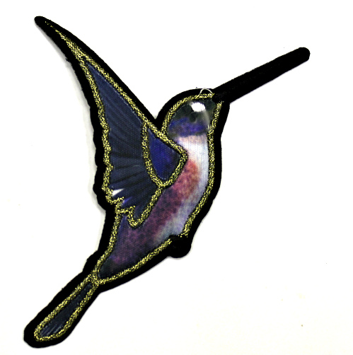 Термоаппликация (уп. 10 шт.) 10х14 см Колибри