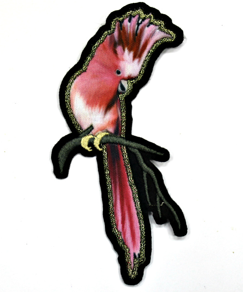 Термоаппликация (уп. 10 шт.) 5,0х12,0 см Попугай