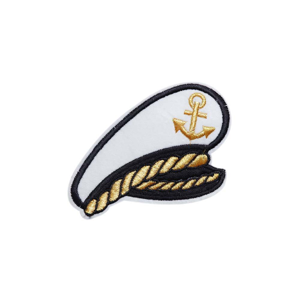 Термоаппликация (уп. 10 шт.) 10,0*6,60 см Фуражка капитана