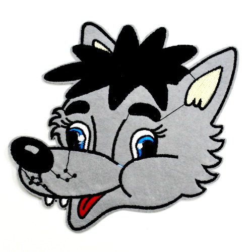 Термоаппликация (уп. 10 шт.) 12,0*12,0 см Волчонок