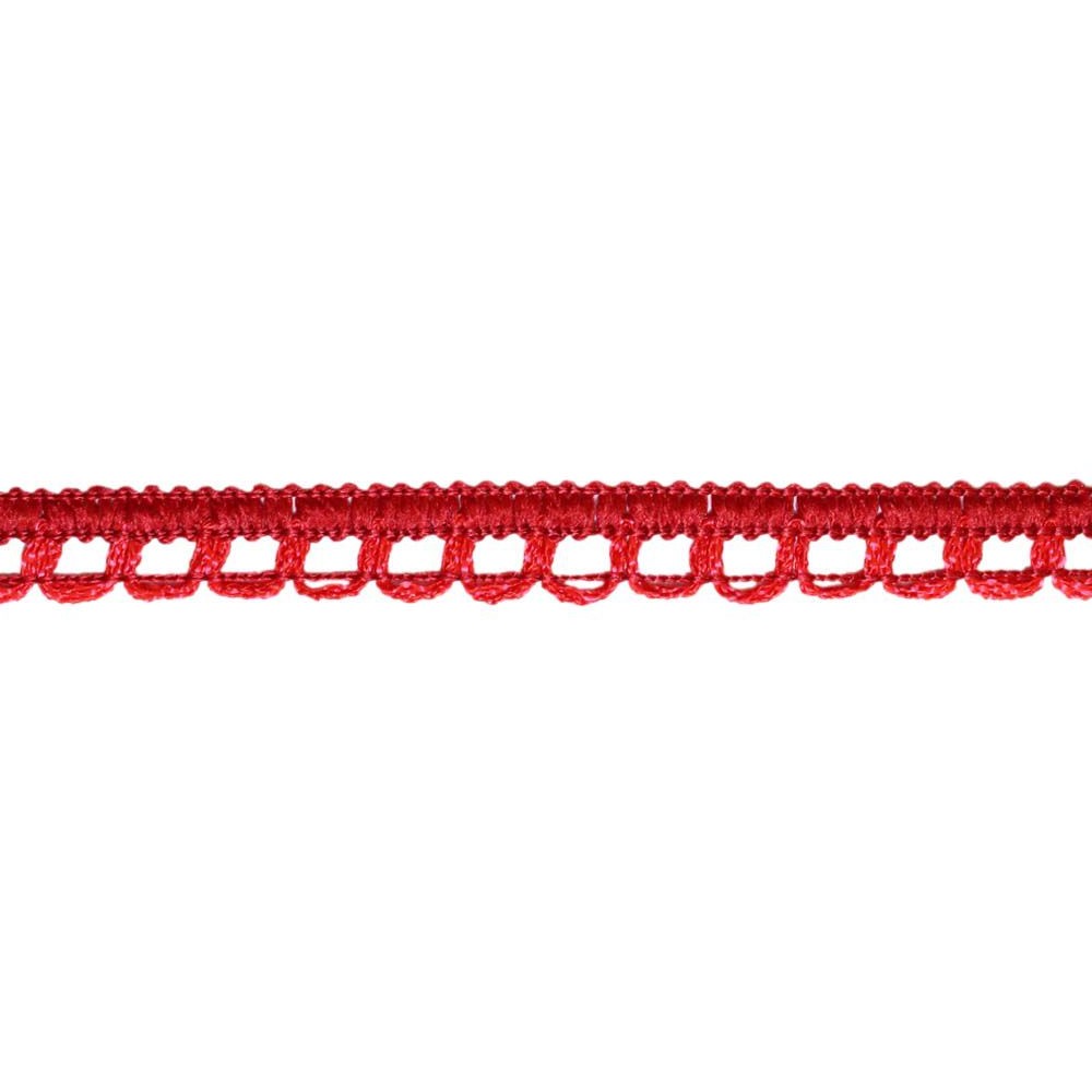 Тесьма отделочная вязаная арт. 3805 шир. 13 мм №257 ДС красный (уп. 25 м)