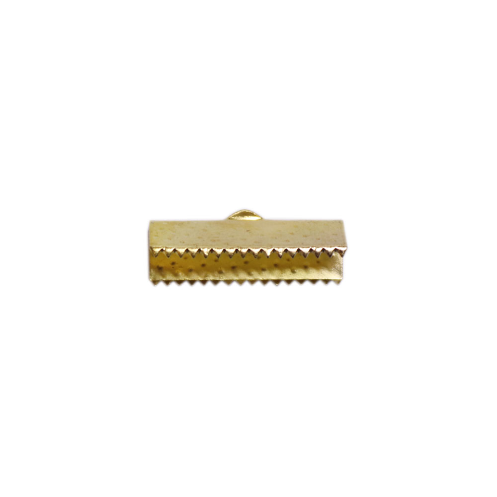 Застежка-зажим для бижутерии (уп.10шт ) дл. 20 мм золото