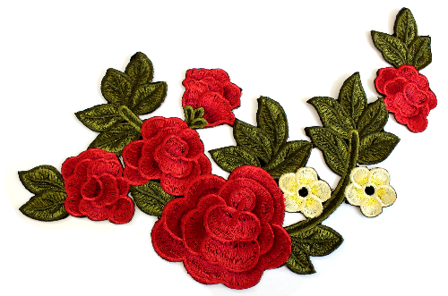 Термоаппликация (уп.10шт) B195 "Букет роз"