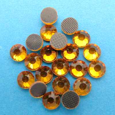 Стразы клеевые стекло SS 20 - SHQ 12 желтый диам. 5 мм (уп. 288 штуки)