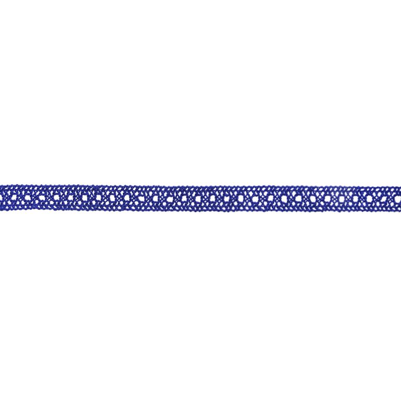Кружево отеч. арт. 3749 шир. 13 мм, рис. 1201109 № 181 ДС синий (уп. 25 м)