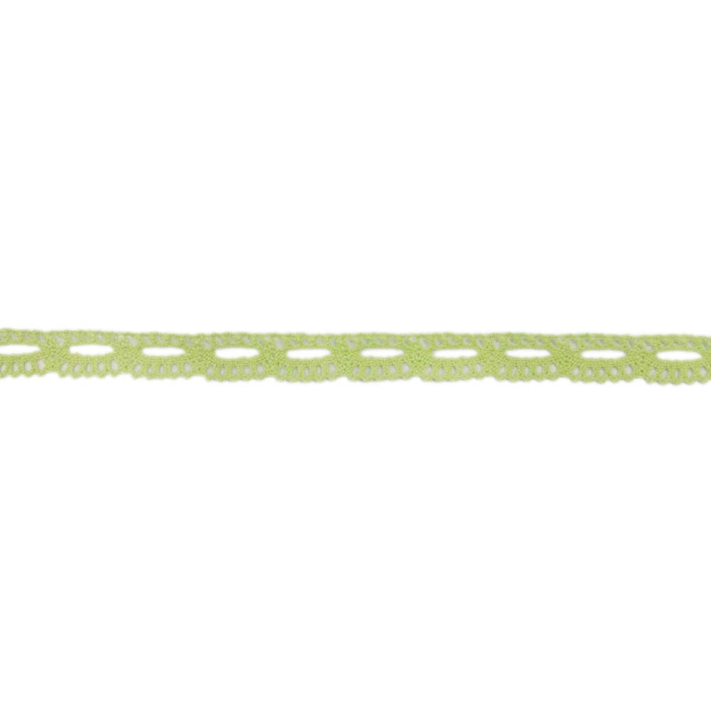 Кружево отеч. арт. 3749 шир. 16 мм, рис. 1601176 № 082 ДС салатовый (уп. 25 м)
