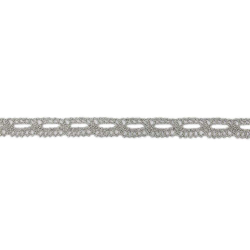 Кружево отеч. арт. 3749 шир. 16 мм, рис. 1601176 № 372 ДС серый (уп. 25 м)